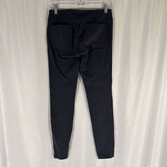 Athleta Leggings Women's Medium Solid Blue Pull On Pockets Mid Rise - Picture 6 of 7